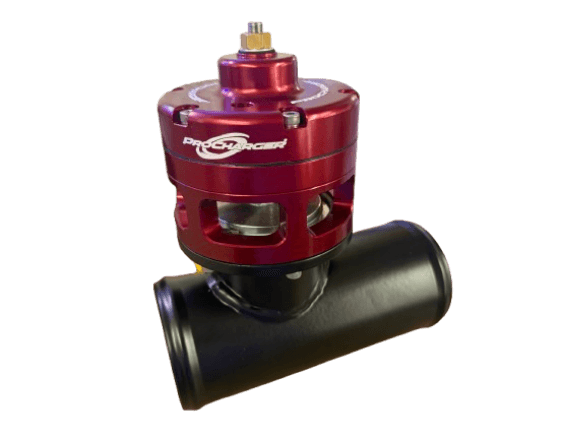 ProCharger 3" Straight Steel Air Tube W/ Red Open Race Valve - 7" Long