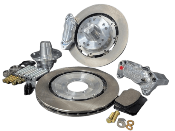 Aerospace Dodge Dakota 2WD 1987-1996 4 Piston Heavy Duty Front Pro-Street Disc Brakes