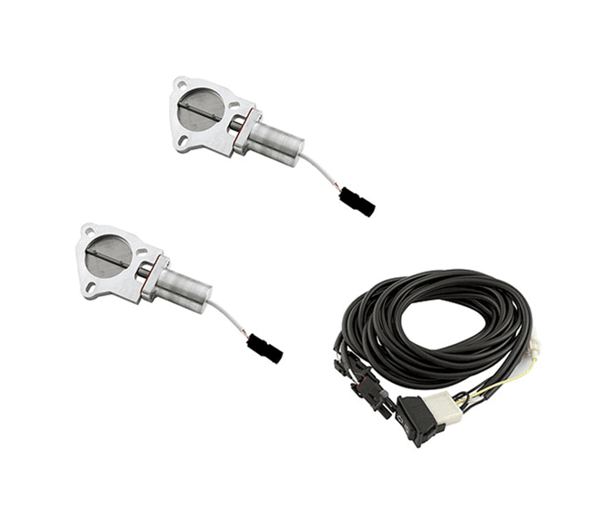 Texas Speed 3" Dual Exhaust Cut-Outs w/ Wiring Harness and Switch