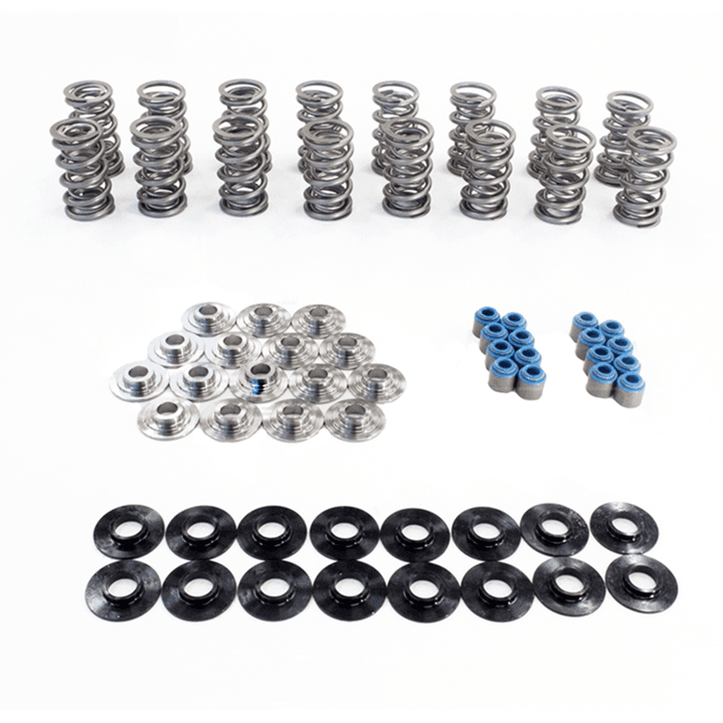 Texas Speed LS7 Dual Polished Valve Spring Kit w/ Titanium Retainers, Shims - .750 Lift