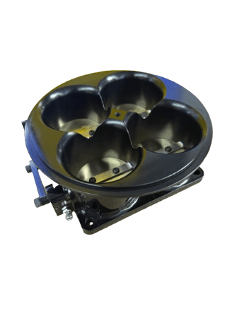 Accufab 4-Barrel 6500 Black Anodized Throttle Body