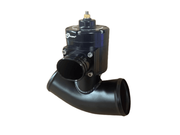 ProCharger 3.5" Curved Steel Air Tube W/ Red Enclosed Race Valve