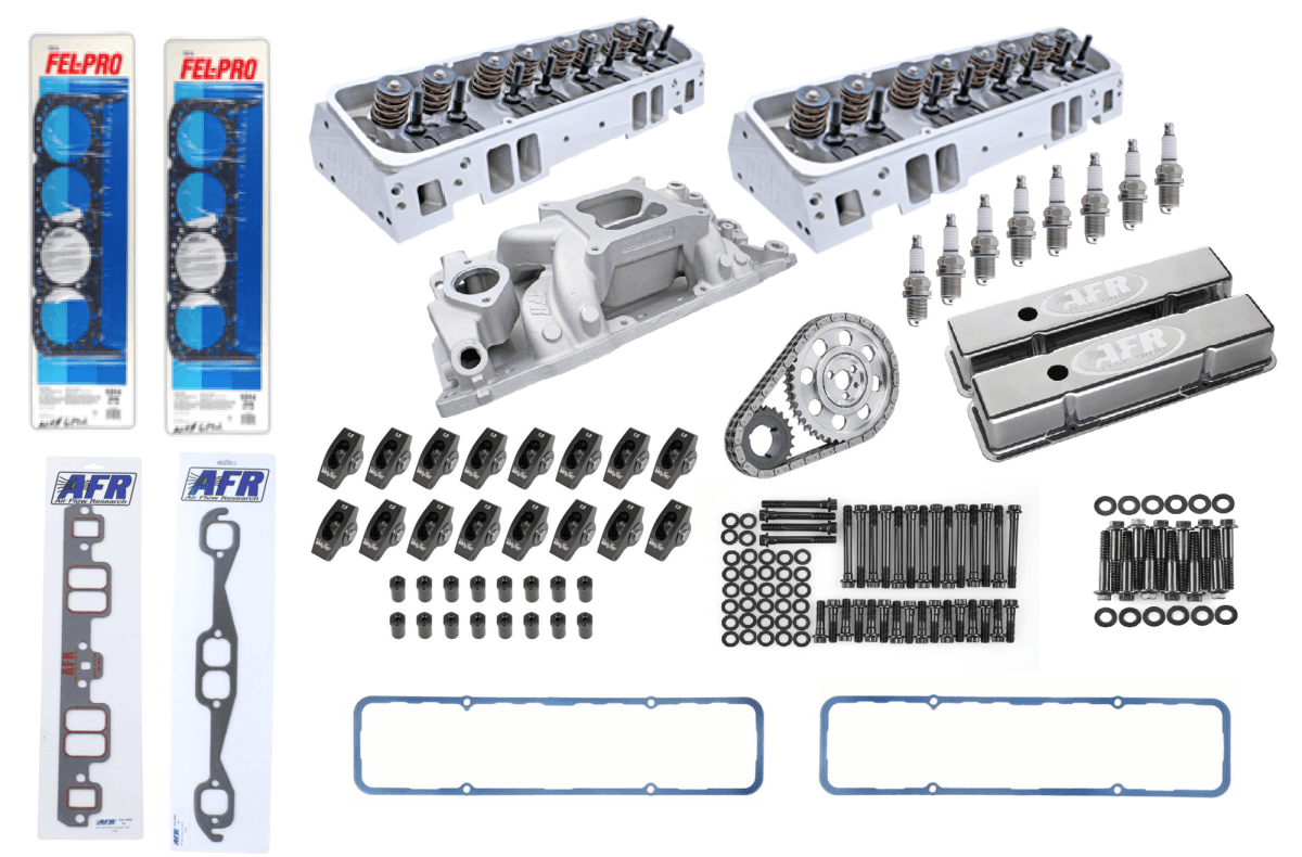 AFR 200cc SBC Enforcer Top-End Engine Kit for SBC 355-400 Stroker Engines - Angle Plug