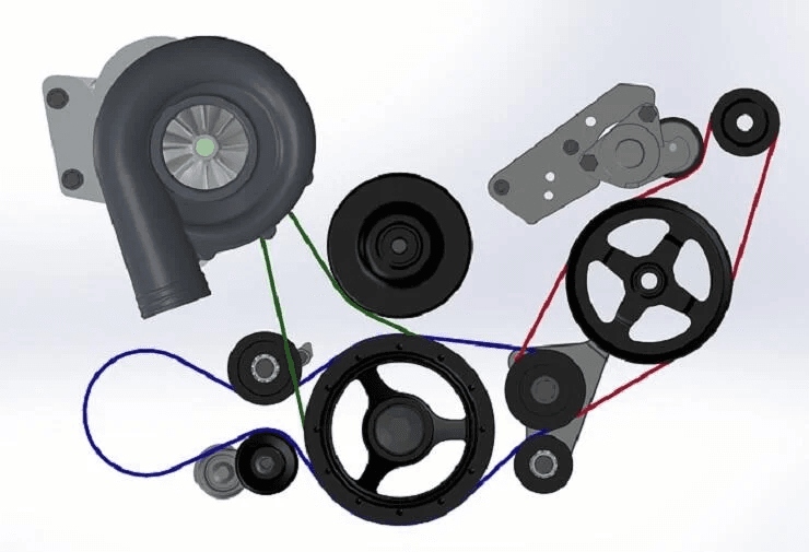 ProCharger 2005-2013 Chevy C6 Shared 6 Rib to Dedicated 8-Rib Upgrade