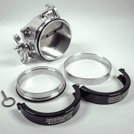 Nick Williams Drive-By-Cable 103mm Clamshell Clamp Natural Throttle Body DBC w/ Weld Ferrules  