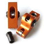 Harland Sharp SBC 7/16" Stud Mount Split Ratio Roller Rocker Arms, 1.5/1.6 Ratio, for SBC 262-400 Heads