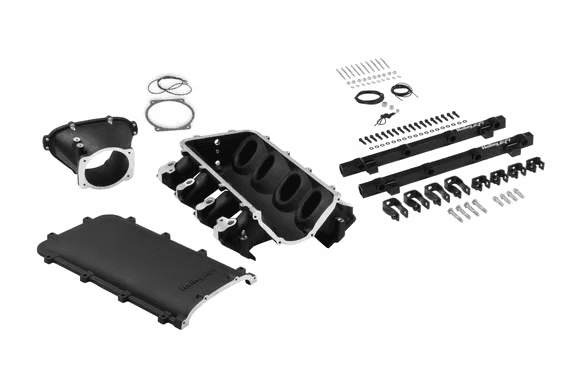 Holley Ultra Lo-Ram LS3/L92 Intake Manifold w/ High Flow Fuel Rails - Black