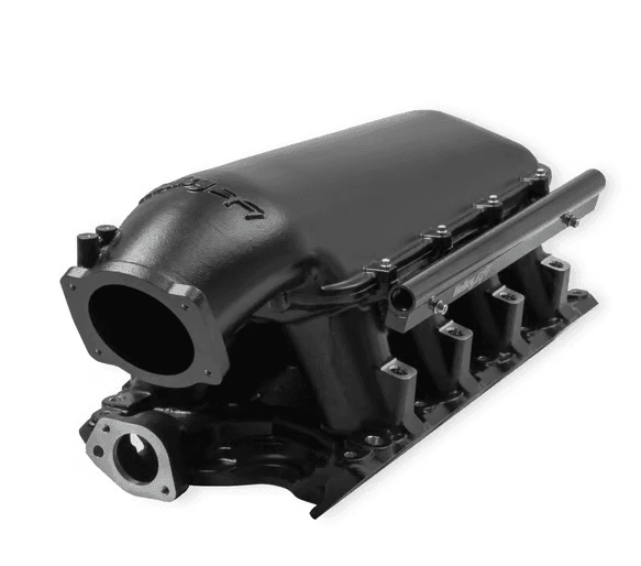 Holley Hi-Ram 351W SBF 105MM Intake Manifold w/ High Flow Fuel Rails - Black (9.5 Deck)