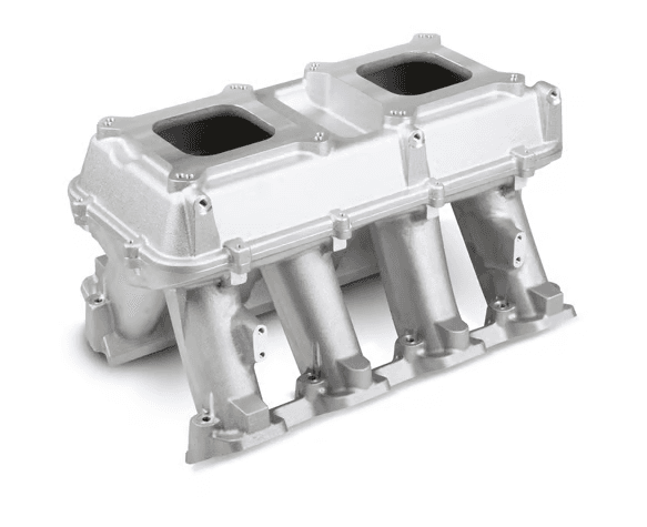 Holley Hi-Ram LS3/L92 Dual 4150 Carb Intake Manifold - Satin (Sideways and Inline Mounting)