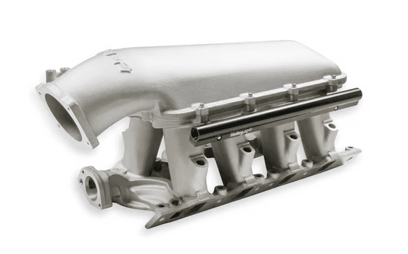 Holley Hi-Ram SBF 105MM Intake Manifold w/ High Flow Fuel Rails - Satin (8.2 Deck)
