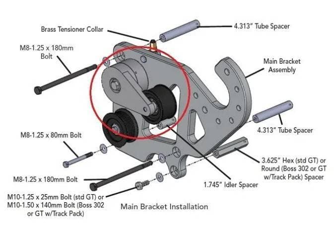 ProCharger 2011-14 Ford Mustang 8-Rib Tensioner Assembly