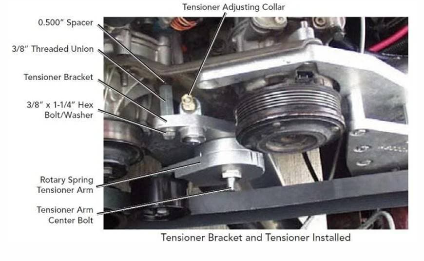 ProCharger 1987-93 Ford Mustang 8-Rib A/C Tensioner Assembly