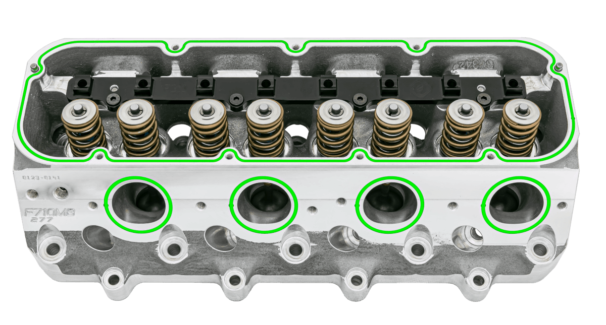 Frankenstein F710 F-Series 287cc LS7 CNC Ported 10 Degree Cylinder Head, 66cc Chambers