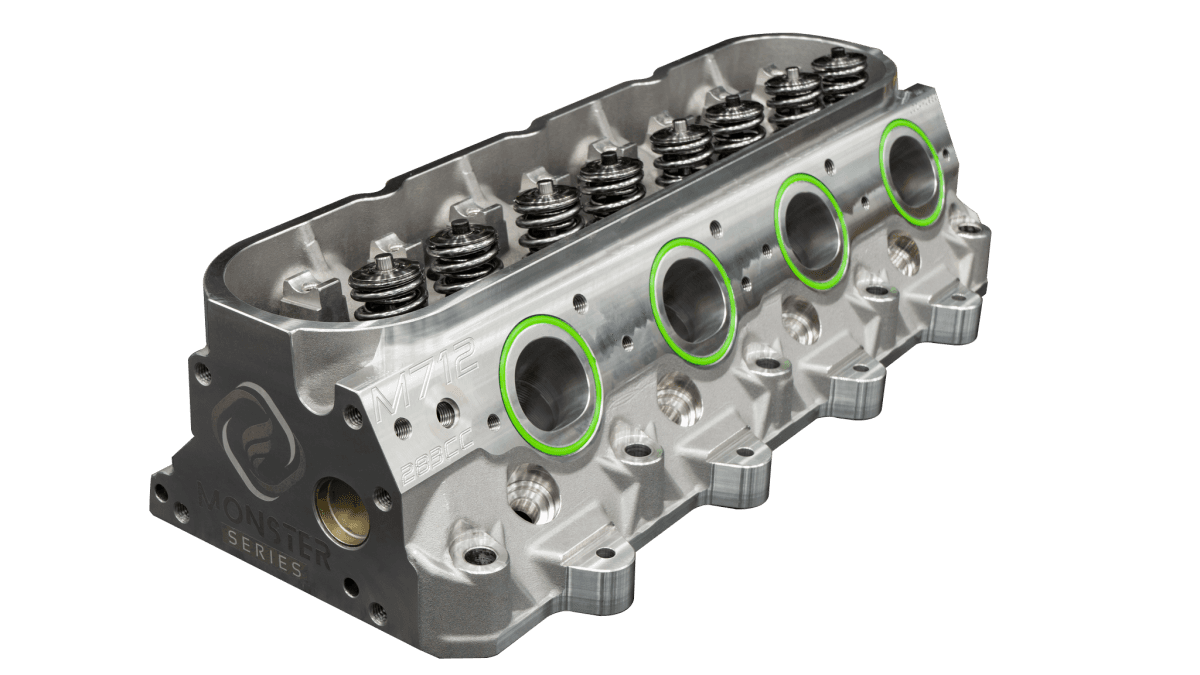 Frankenstein M712BM Boost-Monster 283cc LS7 CNC Ported 12 Degree Cylinder Head, 68cc Chambers, Bare