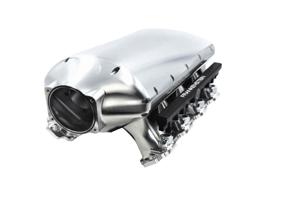 Frankenstein L83/L84 5.3L Truck/SUV Billet Freakshow Port Injection Intake Manifold - Anodized Black Finish (2000HP Rated)