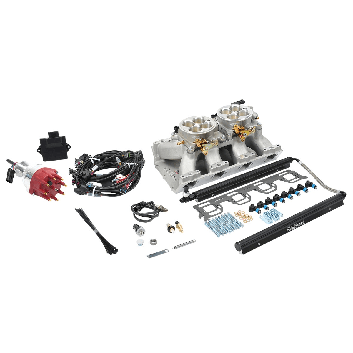 Edelbrock Gen II Hemi Pro-Flo 4 EFI Single Plane Intake Manifold System w/ Dual 4150 Carbs - 825HP
