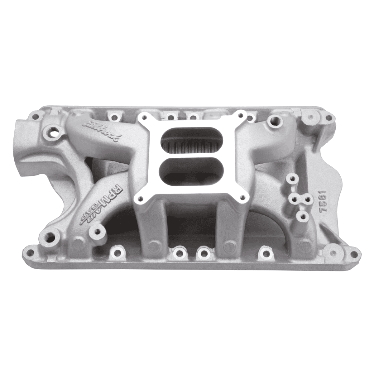 Edelbrock Performer RPM Air-Gap Ford 351W Dual Plane Intake Manifold W/ 4150 Flange - Satin Finish