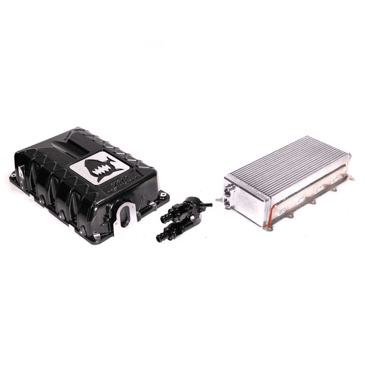 VMP Performance 20+ Ford Mustang GT500 / 23+ Ford F-150 Raptor R 5.2L Supercharger Lid w/ Race Intercooler Upgrade Kit - Black