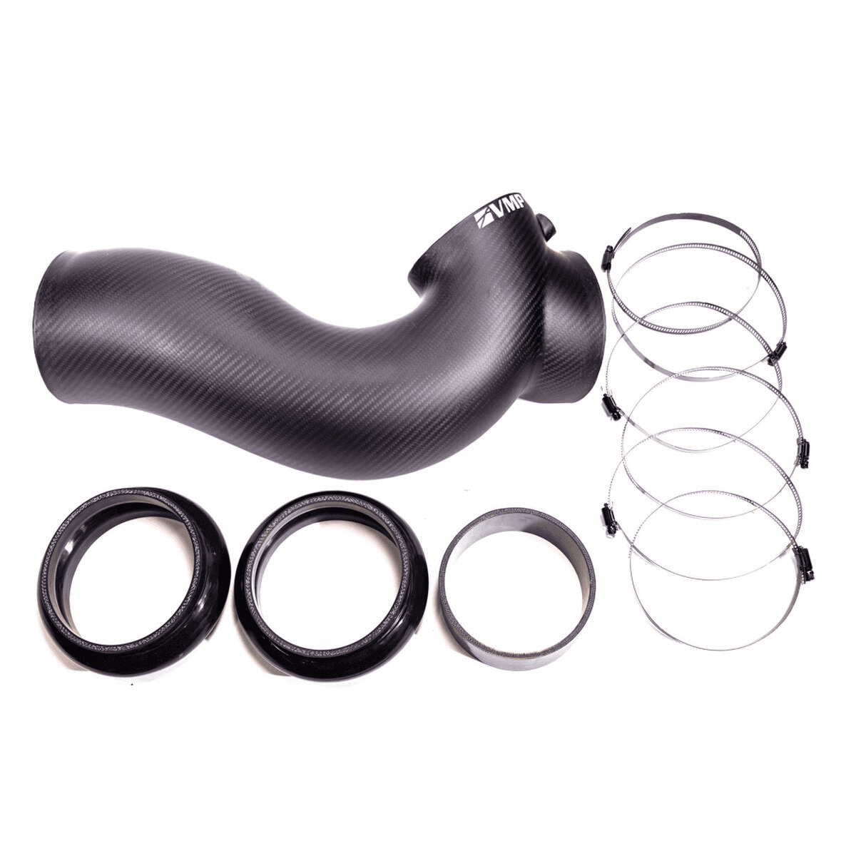 Whipple/VMP 2024+ Ford Mustang S650 112mm Matte Carbon Fiber Intake Tube