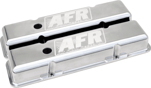AFR SBC Polished Aluminum Standard Valve Covers CNC Engraved