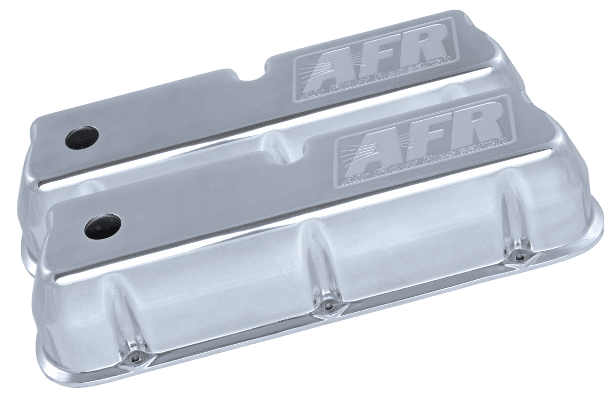 AFR SBF Polished Aluminum Tall Valve Covers CNC Engraved