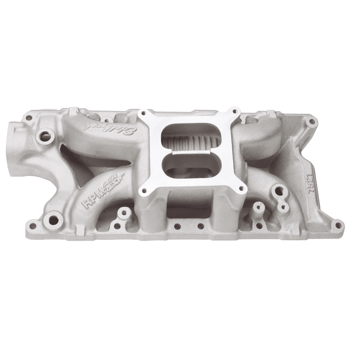 Edelbrock Performer RPM Air-Gap Dual Plane Intake Manifold for SBF 302/331/347 w/ Holley 4150 Pattern - Satin