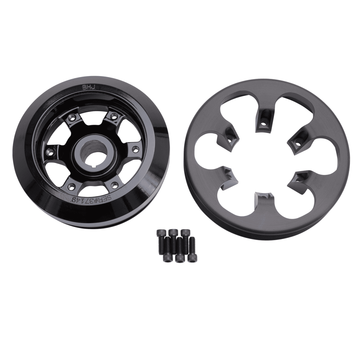 Edelbrock 5.0L Coyote 15% Overdrive Balancer w/ Dedicated 8-rib Supercharger Pulley - 7.75in