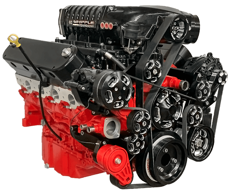 Whipple GM LT Front Feed 3.0L Supercharger Intercooled Hot Rod Kit For LT1 Crate Engines