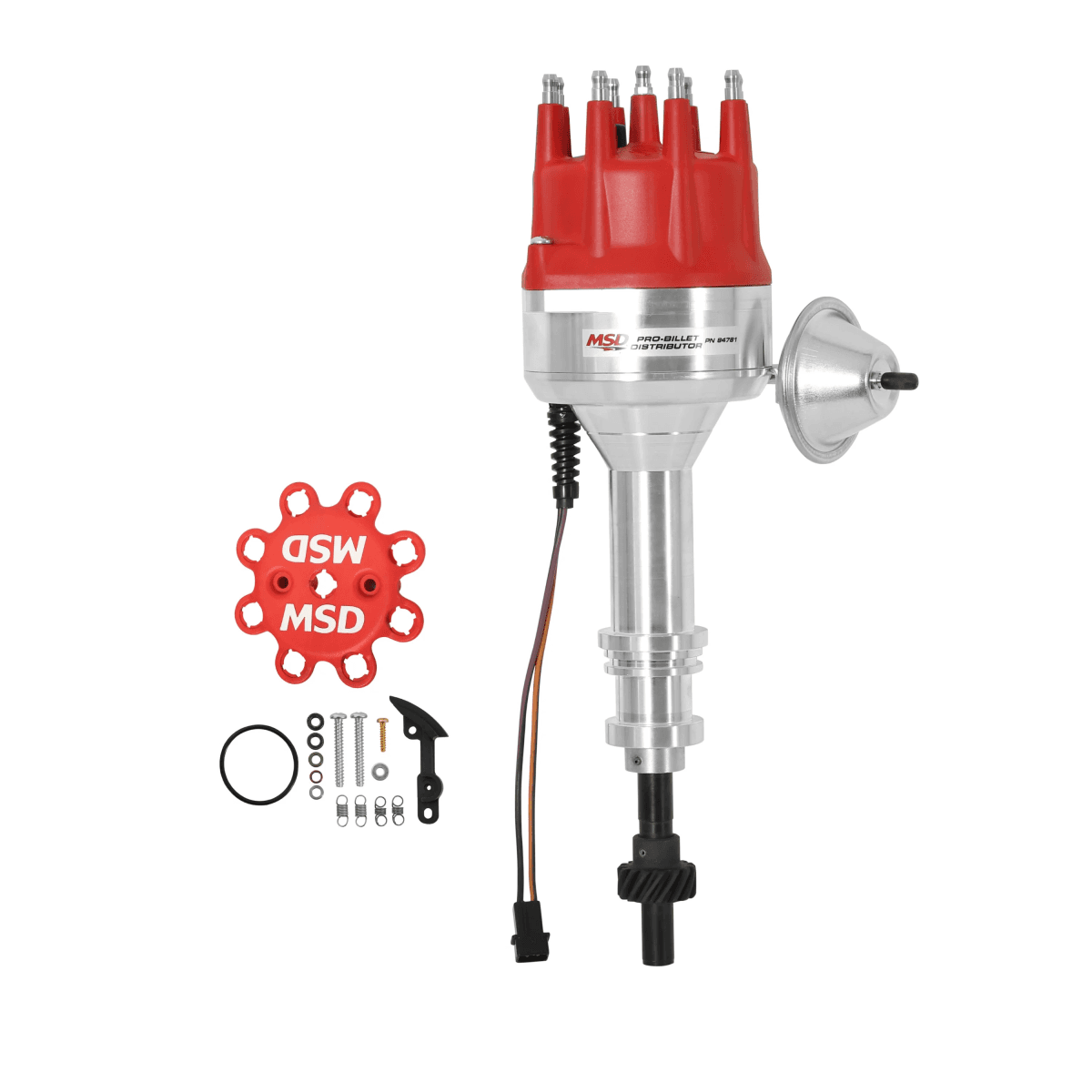 Holley MSD Ford 351W Pro-Billet Street Distributor w/ Steel Gear 