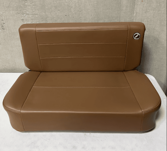 Corbeau Safari Spice Vinyl Cloth Bench Seat - Single