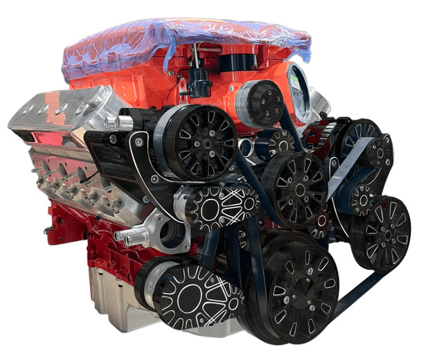 CVF Reaper LS 10-Rib FEAD System For Whipple Inverted 3.0L With Alternator, AC & Power Steering - Black Diamond