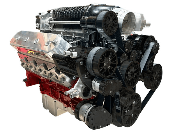 CVF Reaper LS 10-Rib FEAD System For Whipple Inverted 2.9L With Alternator, AC & Power Steering - Black