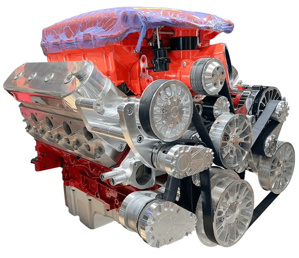 CVF Reaper LS 10-Rib FEAD System For Whipple Inverted 3.0L With Alternator, AC & Power Steering - Polished