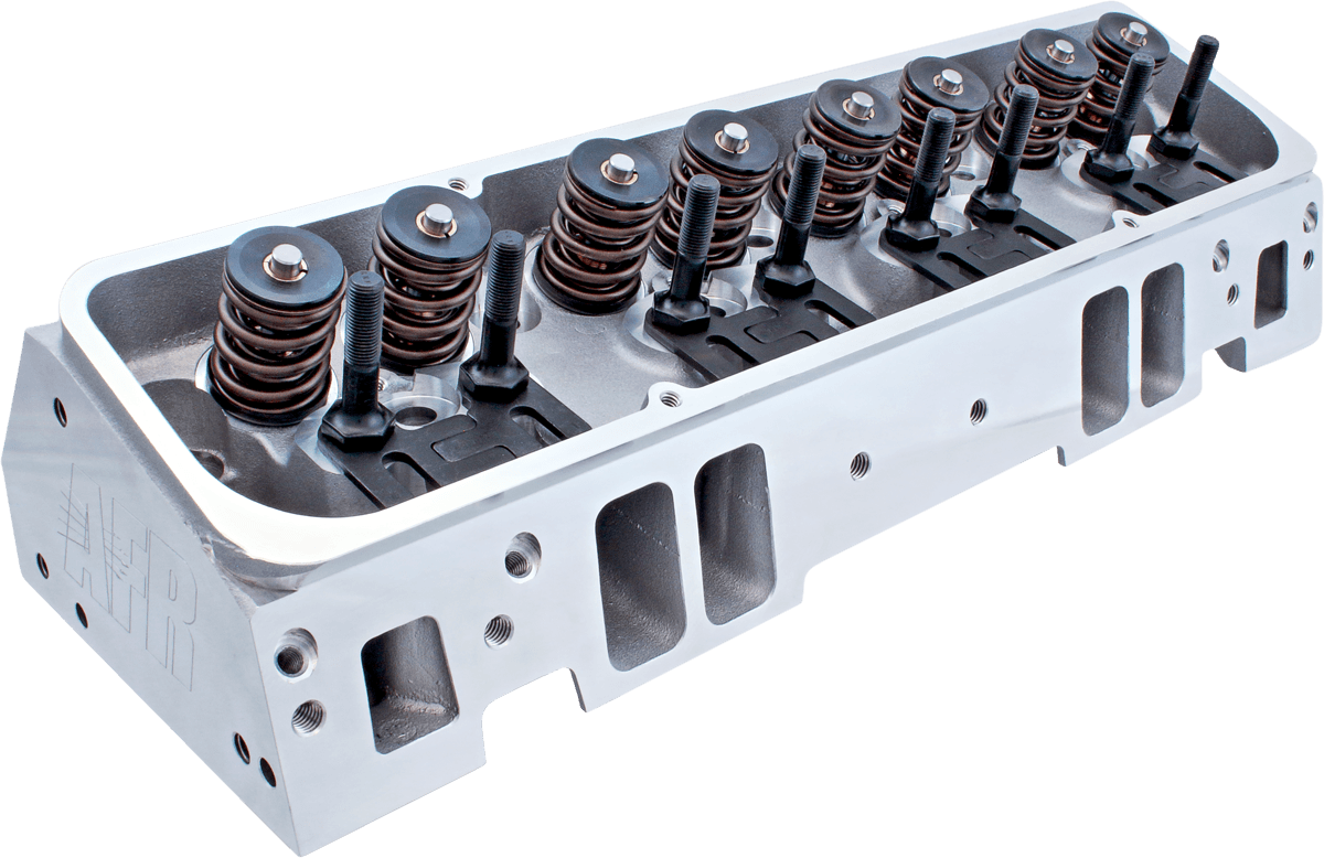 AFR Chevy 200cc Enforcer As-Cast SBC Cylinder Head, 69cc Chambers, Angle Plug, Assembled - Flat Tappet Springs