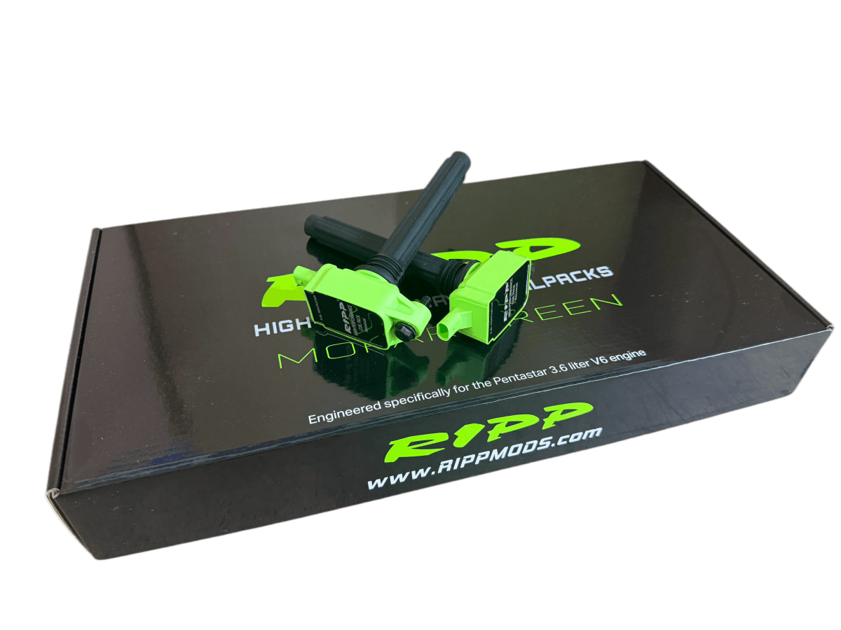 RIPP High Performance Gen 1 Ignition Coil Pack 3.6L V6 Pentastar - Green