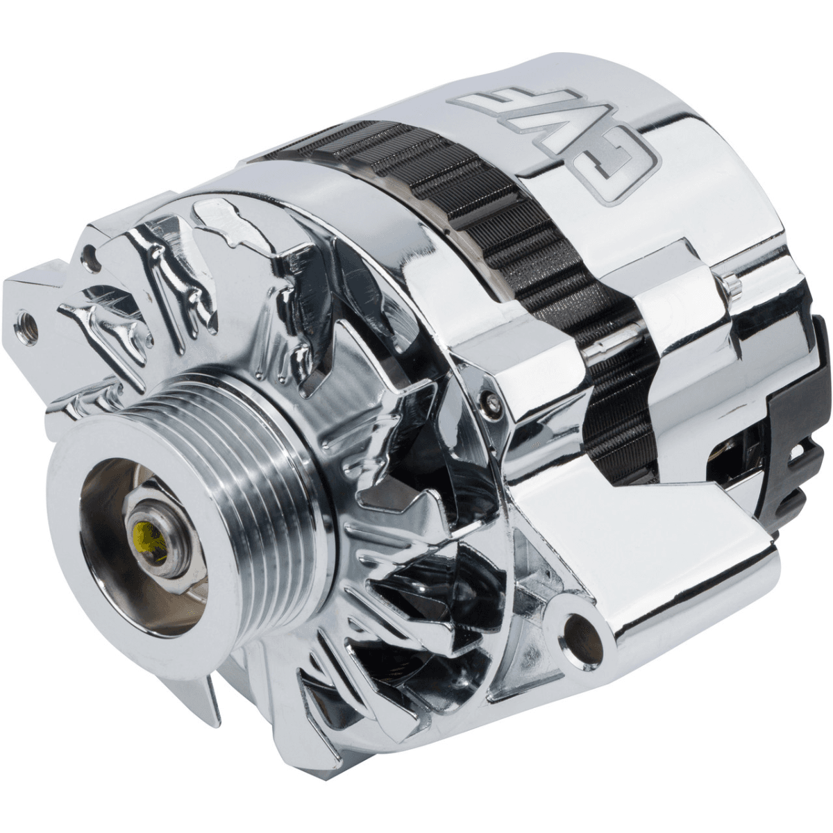 CVF GM CS130 1-Wire 140 AMP Alternator - Chrome Plated