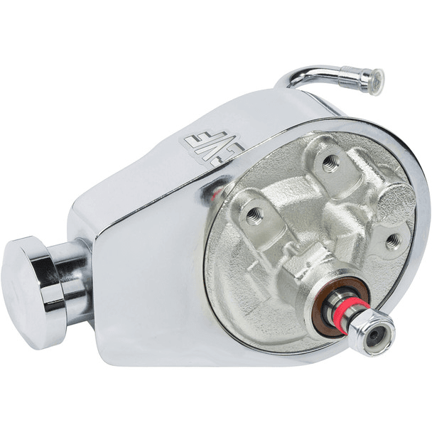 CVF Saginaw P-Series Chrome Power Steering Pump - 5/8" Keyway Shaft