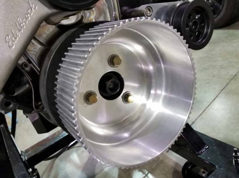 Procharger 50mm Big Block Chevy Cog Crank Pulley + 6 Rib 