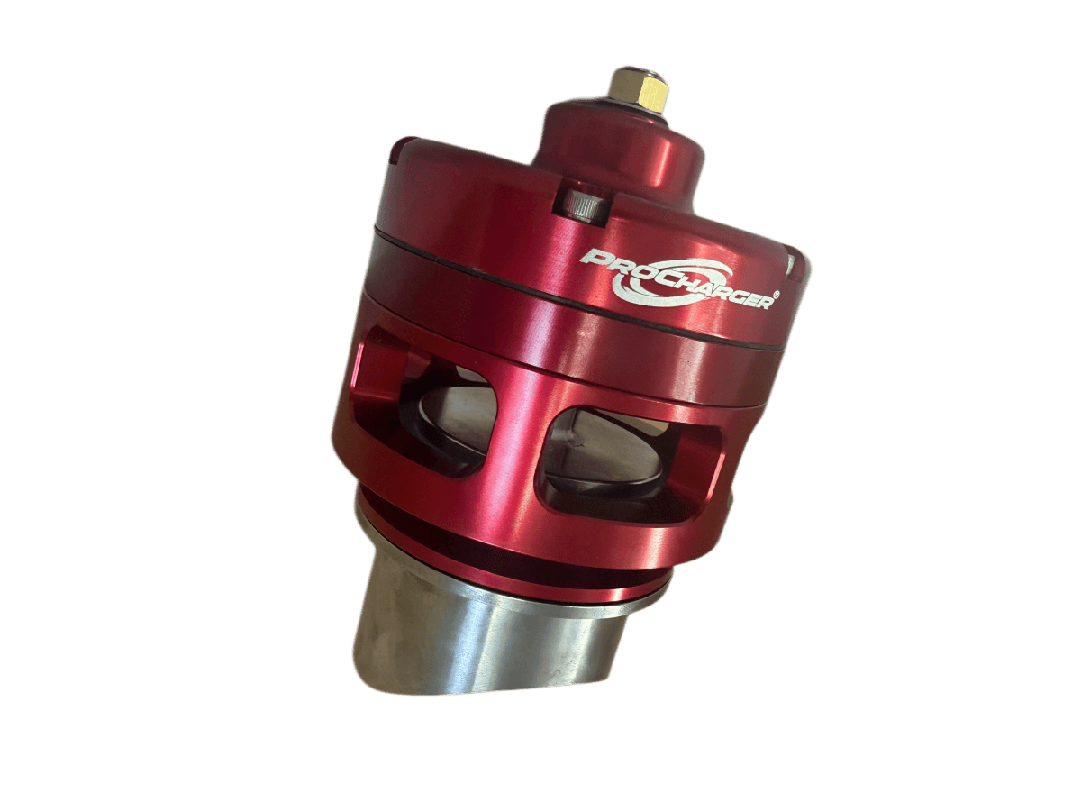ATI Red Race Bypass Valve With V-Band Mounting Hardware - Open (No Flange Kit)