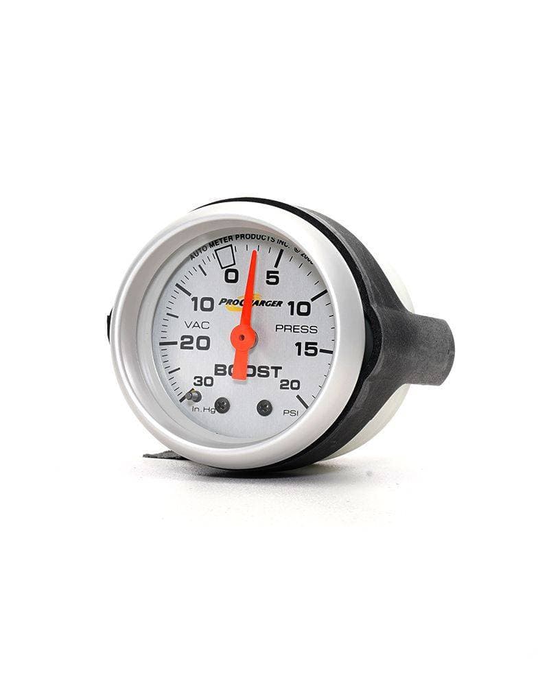 Procharger Mechanical 20 PSI Boost Gauge - 2-1/16" Silver Face