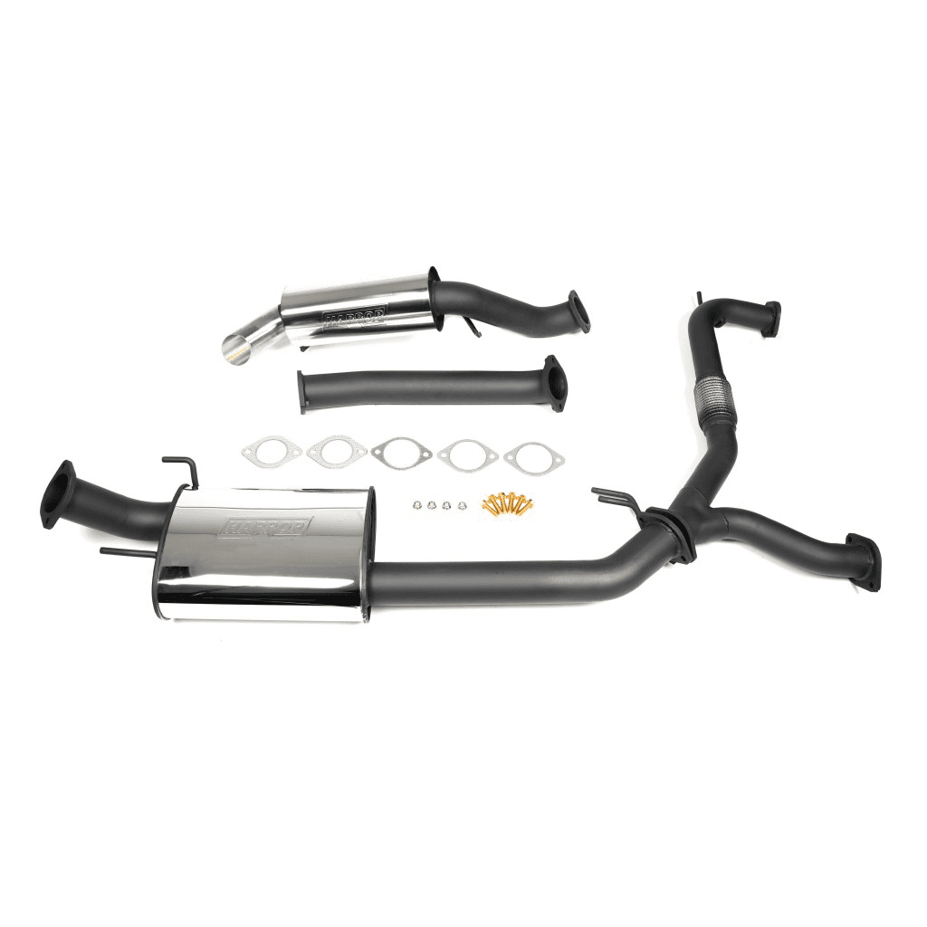 Harrop 2010+ Nissan Patrol/Armada Infiniti QX80 5.6L V8 2.5"-3" Catback Exhaust with Polished Tip and Muffler
