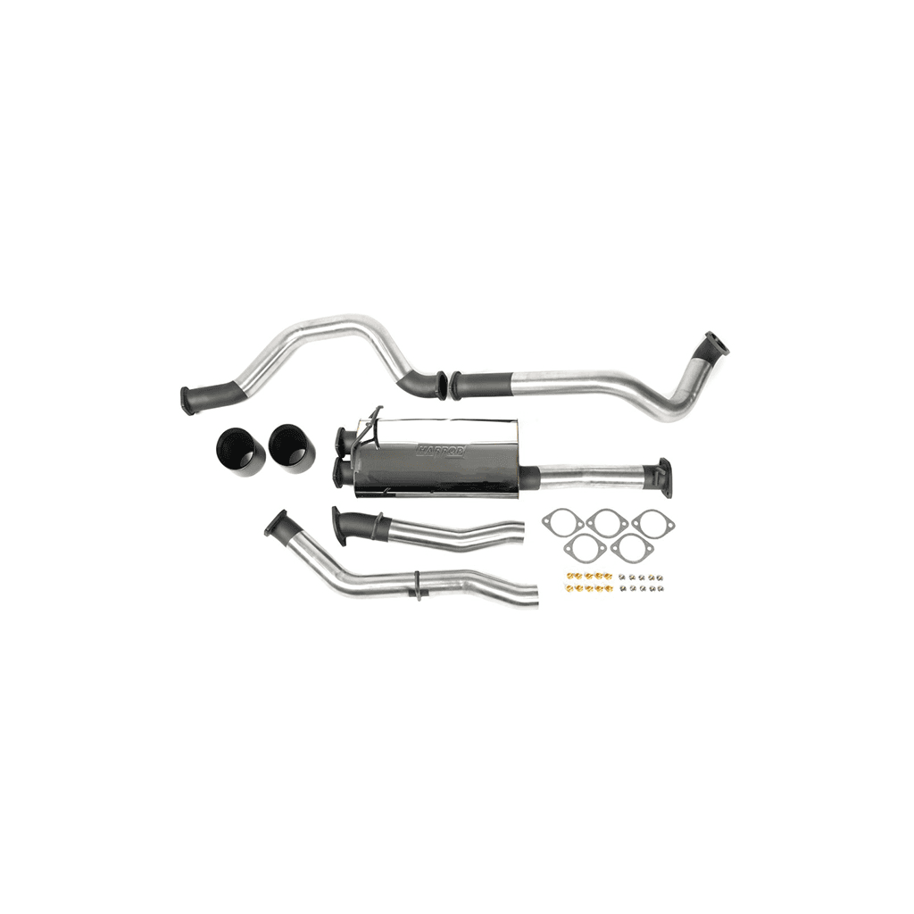Harrop 2018+ Ram 1500 (DT)  5.7L Hemi V8 3" Catback Exhaust with Dual Black Tip