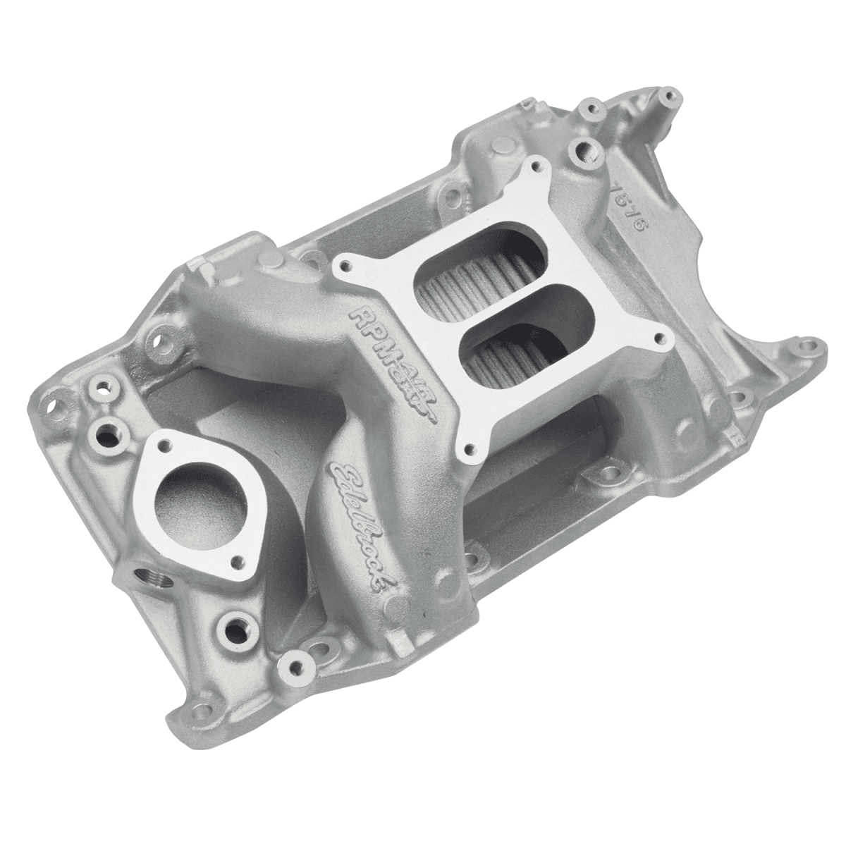 Edelbrock Performer RPM Air-Gap Dual Plane Non-EGR Intake Manifold for SBM LA Block 318/340/360 - Square Bore