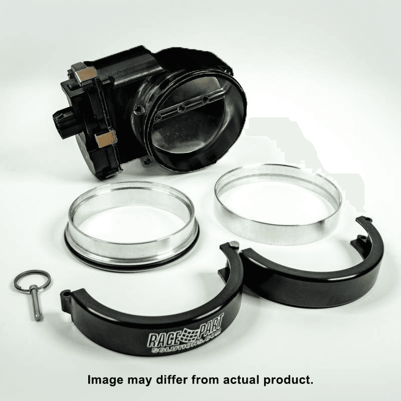 Nick Williams Drive-By-Wire 103mm Clamshell Clamp Black Throttle Body DBW w/ Weld Ferrules  