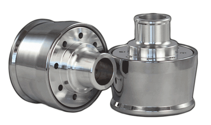 AFR Polished Aluminum Push-In Breather 1" Neck