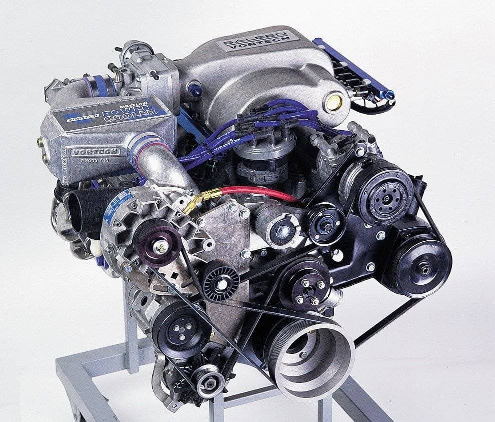 Ford Mustang High Output 5.0L 1986-1993 Intercooled Vortech Supercharger - Satin V-2 Si Complete Kit