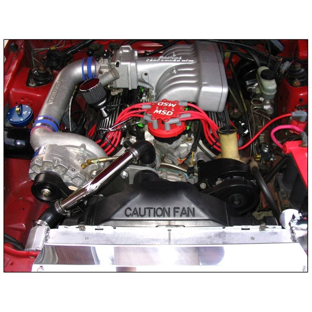 Ford Mustang High Output 5.0L 1986-1993 Vortech Supercharger - Satin V-1 H/D Ti Complete Kit