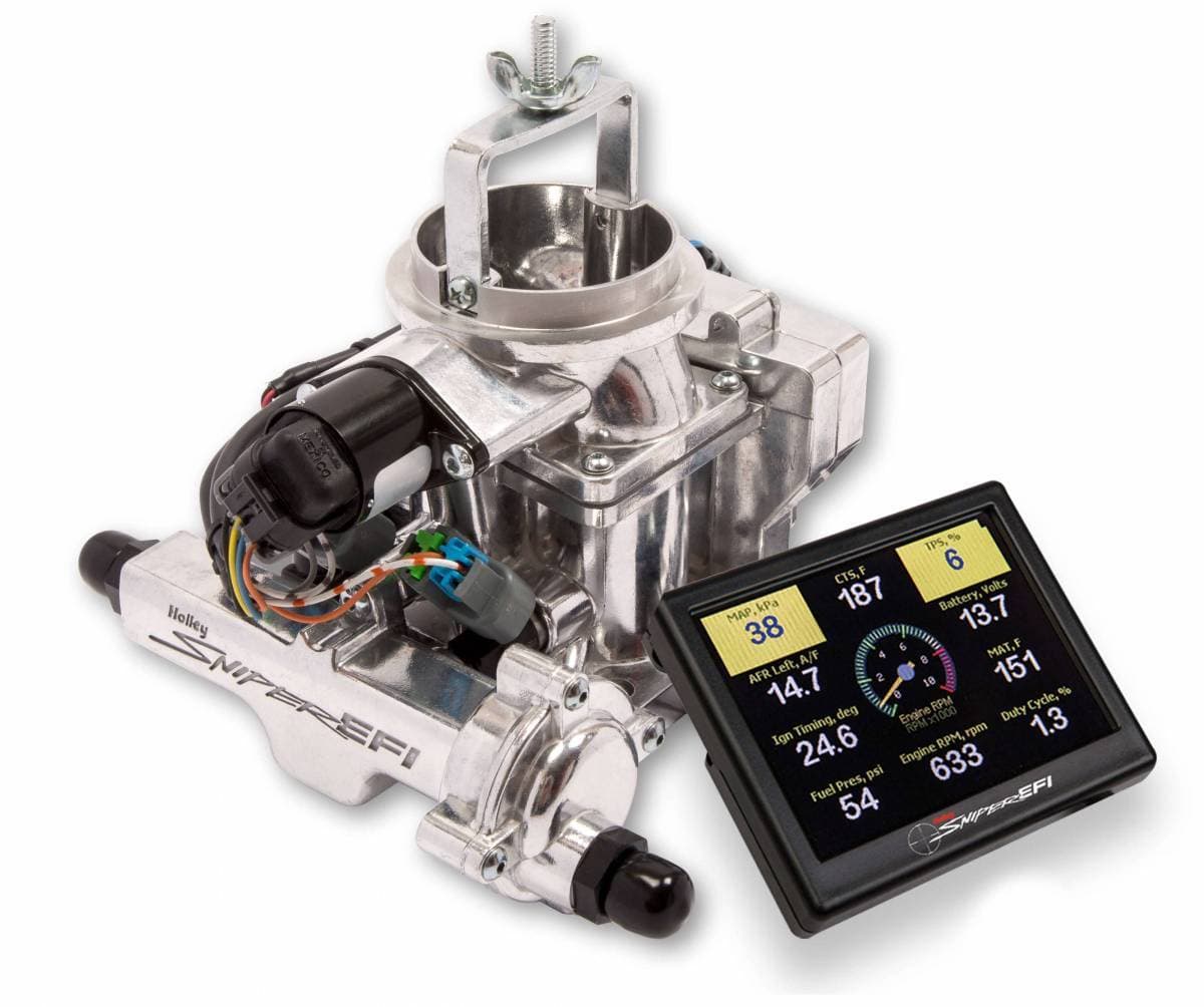 Holley Sniper EFI BBD Self-Tuning Fuel Injection Kit For 1971-1986 Jeep CJ - Shiny