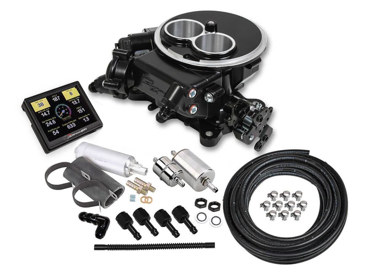 Holley Sniper EFI 2300 Self-Tuning Fuel Injection Master Kit - Black Ceramic