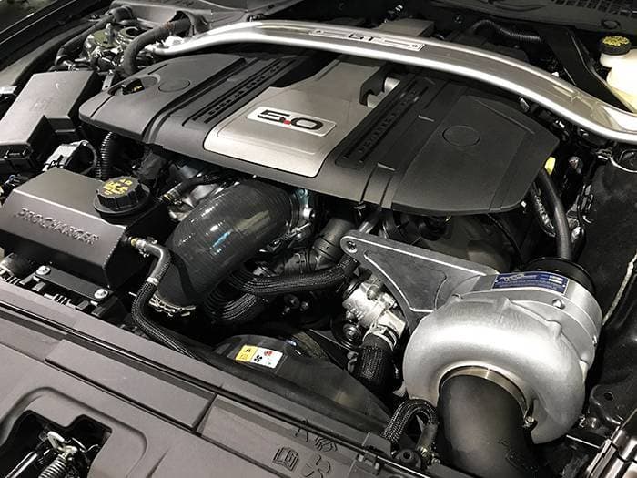 Ford Mustang 5.0L GT/Mach 1/Bullitt 2018-2023 Procharger HO Intercooled P-1SC-1 Complete Kit w/ Factory Air Box Smog Legal